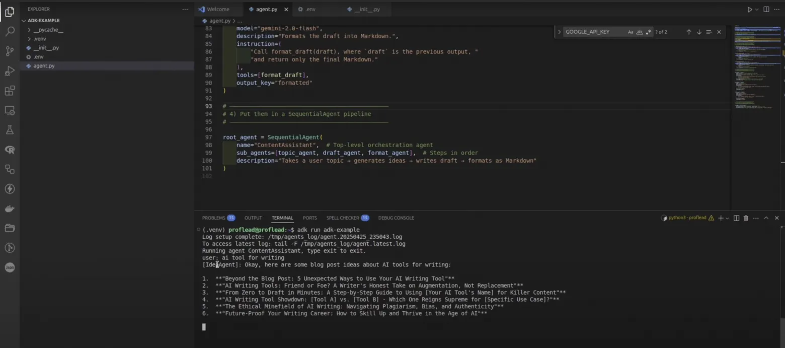 AI Agent in your terminal