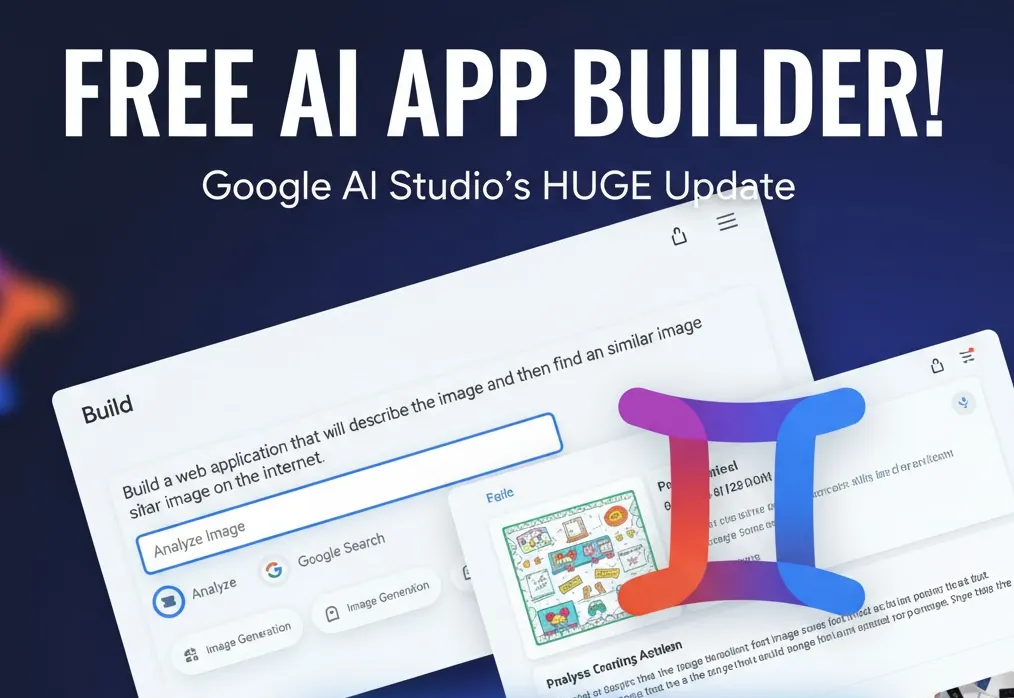 Cover Image for How to Build Your First AI App with Google AI Studio (Free Tutorial)