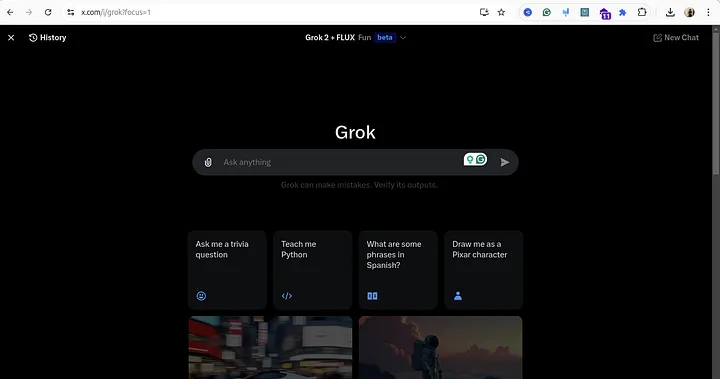 Grok Interface