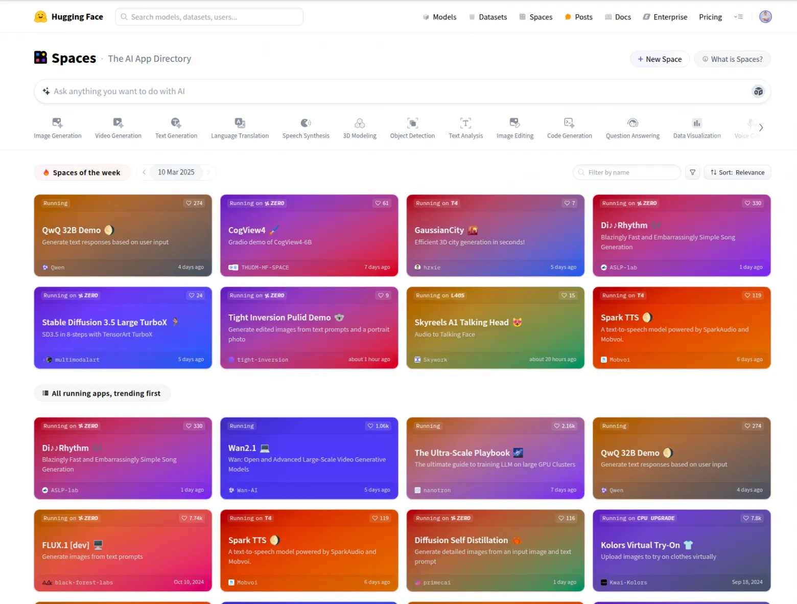 Hugging Face Spaces