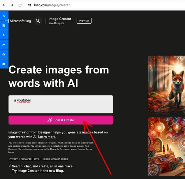 Bing Image Creator Bing Image Creator