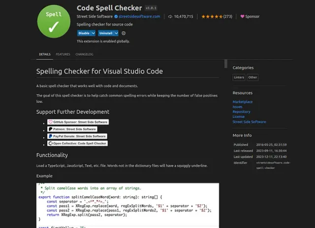 Code Spell Checker Code Spell Checker