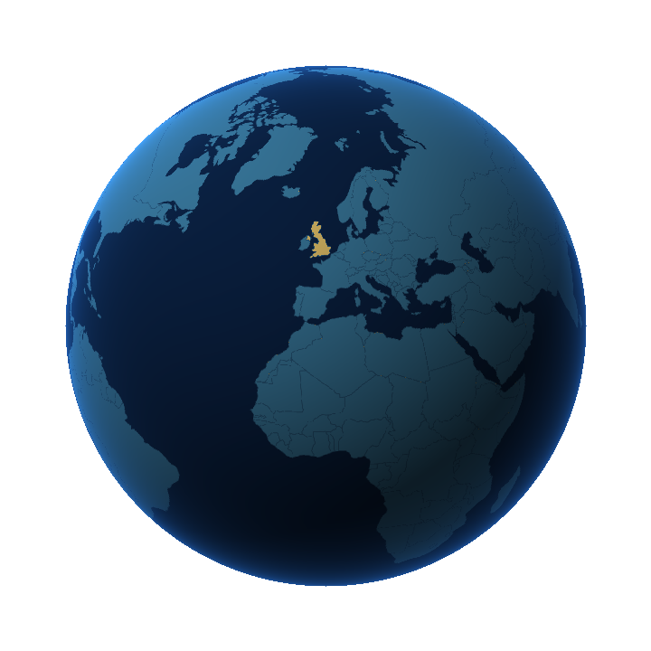 Earth viewed from above Europe and Africa